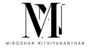 black white minimalist professional initial logo